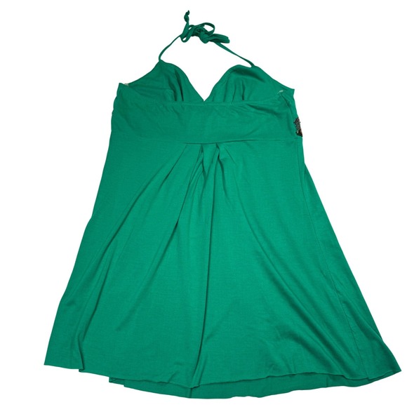 Charlotte Russe Halter Top Women's L Green Sequin Empire Waist Casual Party Y2K - Picture 2 of 5